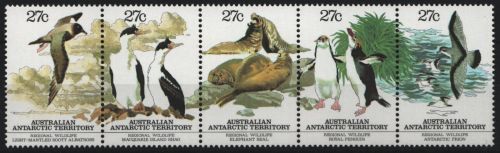 AAT / Austral. Antarktis 1983 - Mi-Nr. 55-59 ** - MNH - Wildtiere / Wild animals