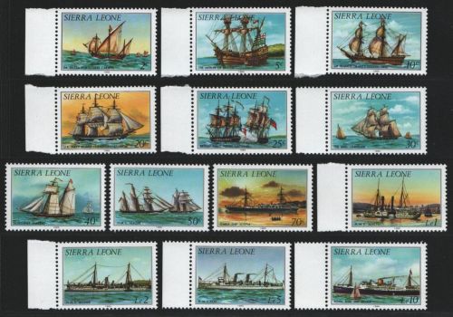 Sierra Leone 1985 - Mi-Nr. 766-779 II ** - MNH - Schiffe / Ships (I)