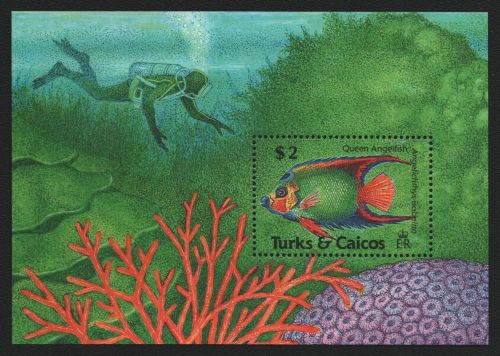Turks- & Caicos 1990 - Mi-Nr. Block 82 ** - MNH - Fische / Fish