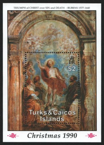 Turks- & Caicos 1990 - Mi-Nr. Block 94 ** - MNH - Weihnachten / X-mas