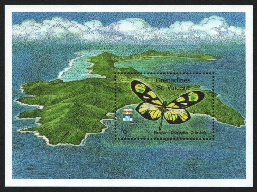 St. Vincent-Grenadinen 1992 - Mi-Nr. Block 100 ** - MNH - Schmetterlinge
