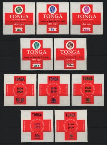 Tonga 1970 - Mi-Nr. 334-343 ** - MNH - Rotes Kreuz / Red cross