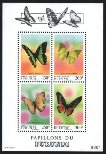 Burundi 1993 - Mi-Nr. Block 134 ** - MNH - Schmetterlinge / Butterflies