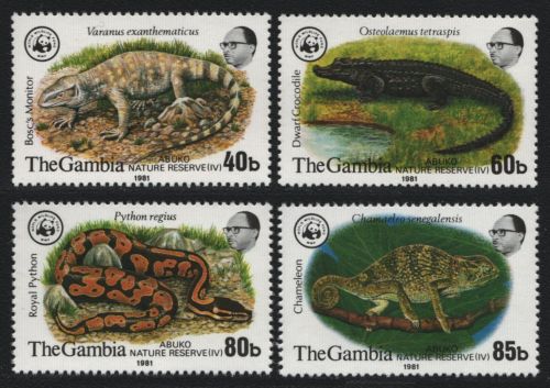 Gambia 1981 - Mi-Nr. 430-433 ** - MNH - Reptilien / Reptiles (II)