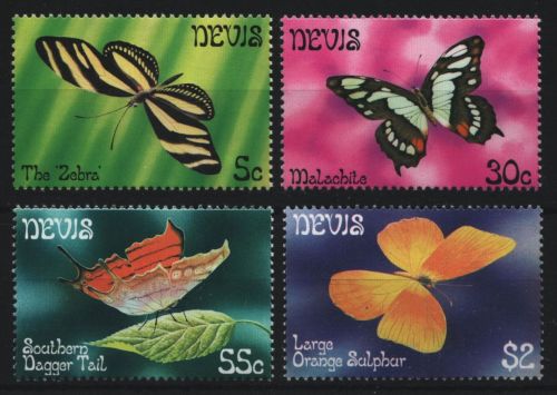 Nevis 1982 - Mi-Nr. 67-70 ** - MNH - Schmetterlinge / Butterflies