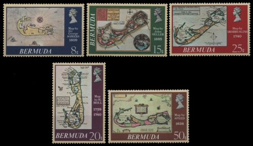 Bermuda 1979 - Mi-Nr. 369-373 ** - MNH - Landkarten