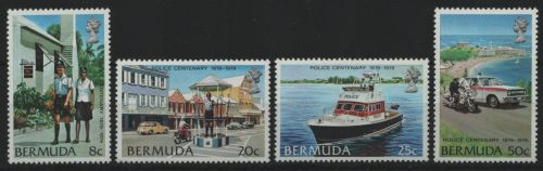 Bermuda 1979 - Mi-Nr. 374-377 ** - MNH - 100 Jahre Polizei