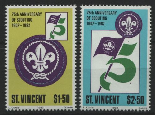 St. Vincent 1982 - Mi-Nr. 637-638 ** - MNH - Pfadfinder / Scouts