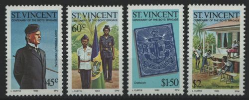 St. Vincent 1983 - Mi-Nr. 660-663 ** - MNH - Boys' Brigade