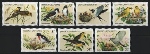 Grenada-Grenadinen 1984 - Mi-Nr. 600-606 ** - MNH - Vögel / Birds