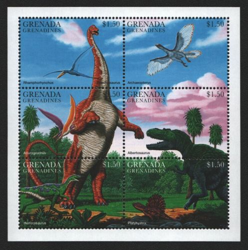 Grenada-Grenadinen 1997 - Mi-Nr. 2439-2444 ** - MNH - Prähistorische Tiere