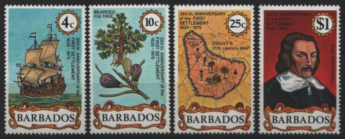 Barbados 1975 - Mi-Nr. 399-402 A ** - MNH - Schiffe / Ships