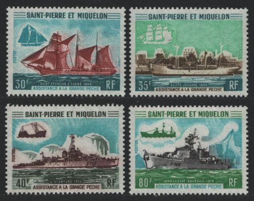 St. Pierre & Miquelon 1970 - Mi-Nr. 467-470 ** - MNH - Schiffe / Ships