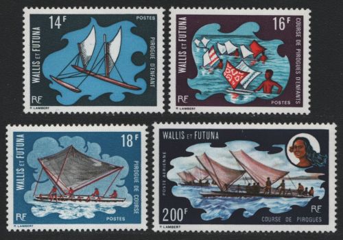 Wallis & Futuna 1972 - Mi-Nr. 238-241 ** - MNH - Pirogen