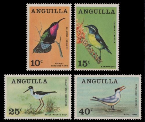 Anguilla 1968 - Mi-Nr. 36-39 ** - MNH - Vögel / Birds