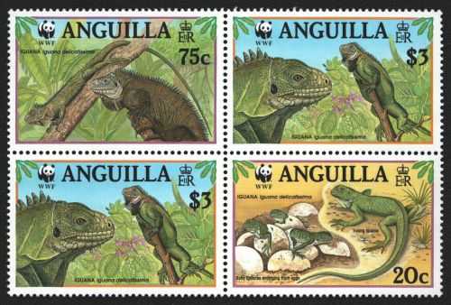 Anguilla 1997 - Mi-Nr. 988-991 ** - MNH - Reptilien / Reptiles