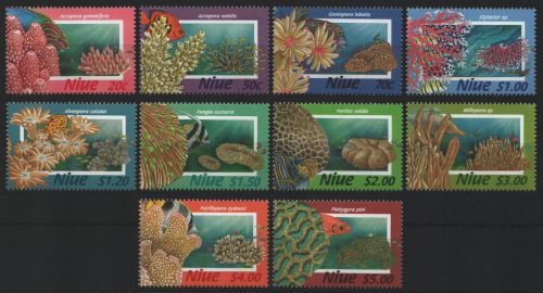 Niue 1996 - Mi-Nr. 869-878 ** - MNH - Korallen / Corals