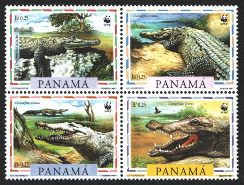 Panama 1997 - Mi-Nr. 1787-1790 ** - MNH - Krokodile / Crocodiles