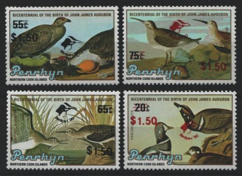 Penrhyn 1992 - Mi-Nr. 517-520 ** - MNH - Vögel / Birds