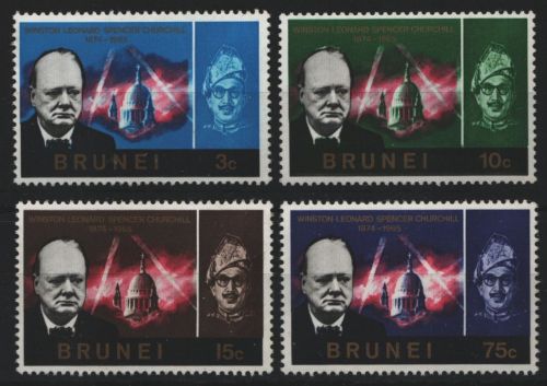 Brunei 1966 - Mi-Nr. 112-115 ** - MNH - Winston Churchill