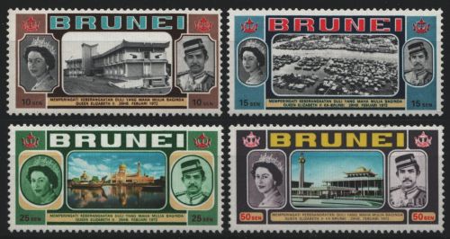 Brunei 1972 - Mi-Nr. 170-173 ** - MNH - Besuch Queen Elizabeth II