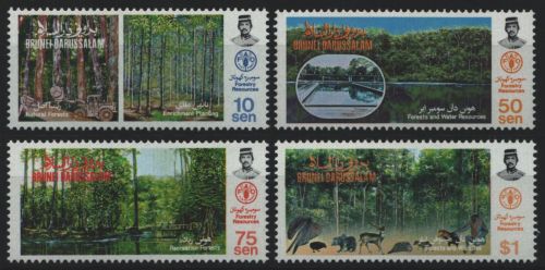 Brunei 1984 - Mi-Nr. 303-306 ** - MNH - Forstwirtschaft