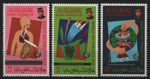 Brunei 1994 - Mi-Nr. 476-478 ** - MNH - Welt-Nichtraucher-Tag