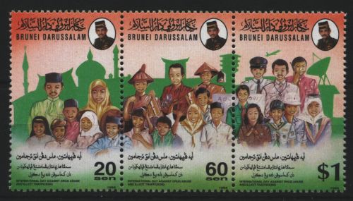 Brunei 1994 - Mi-Nr. 487-489 ** - MNH - Gegen Drogenmissbrauch