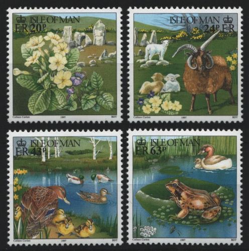 Isle of Man 1997 - Mi-Nr. 705-708 ** - MNH - Fauna & Flora