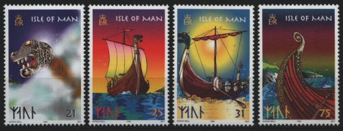 Isle of Man 1998 - Mi-Nr. 753-756 ** - MNH - Wikingerboot