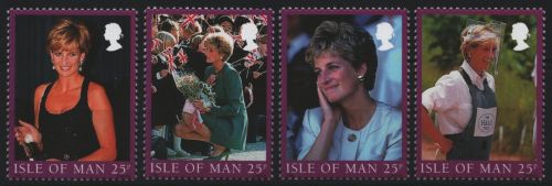 Isle of Man 1998 - Mi-Nr. 774-777 I ** - MNH - Lady Diana
