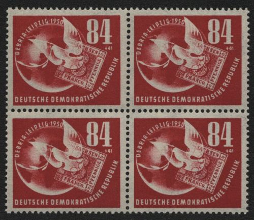 DDR 1950 - Mi-Nr. 260 ** - MNH - Viererblock