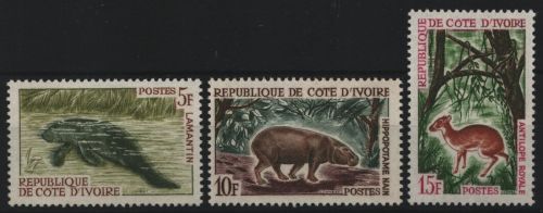 Elfenbeinküste 1964 - Mi-Nr. 272-274 ** - MNH - Wildtiere / Wild animals