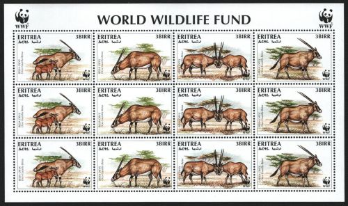 Eritrea 1996 - Mi-Nr. 87-90 ** - MNH - KLB - Wildtiere / Wild animals