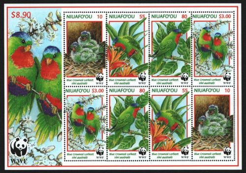 Niuafo'ou-Insel 1998 - Mi-Nr. 326-329 ** - MNH - KLB - Vögel / Birds