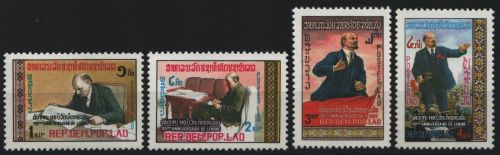 Laos 1980 - Mi-Nr. 493-496 A ** - MNH - Wladimir Lenin