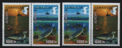 Aserbaidschan 2001 - Mi-Nr. 494-495 D ** - MNH - EUROPA