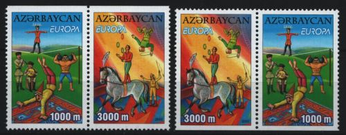 Aserbaidschan 2002 - Mi-Nr. 513-514 D ** - MNH - EUROPA