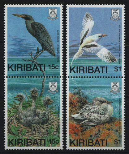 Kiribati 1989 - Mi-Nr. 517-520 ** - MNH - ZDR - Vögel / Birds