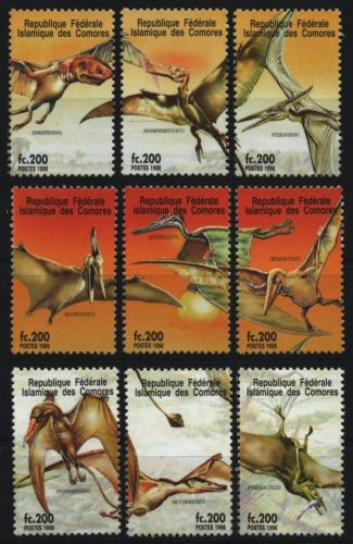 Komoren 1998 - Mi-Nr. 1320-1328 ** - MNH - aus KLB - Prähistorische Tiere