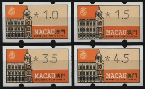 Macau - ATM 1993 - Mi-Nr. 1 I ** - MNH - 4 Wertstufen