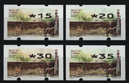 Macau - ATM 2008 - Mi-Nr. 5 I II ** - MNH - 4 Wertstufen