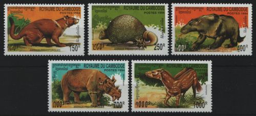 Kambodscha 1994 - Mi-Nr. 1435-1439 ** - MNH - Prähistorische Tiere