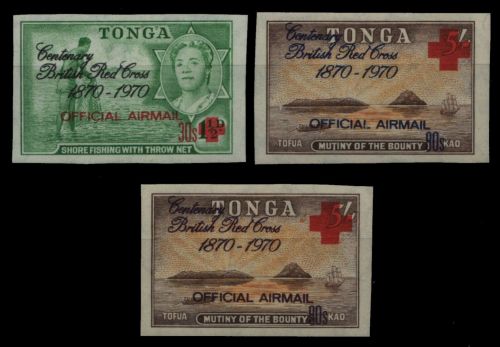 Tonga 1970 - Dienst - Mi-Nr. 55-57 ** - MNH - Rotes Kreuz / Red cross