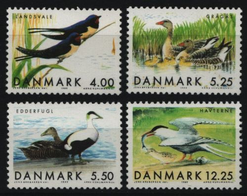 Dänemark 1999 - Mi-Nr. 1223-1226 ** - MNH - Vögel / Birds