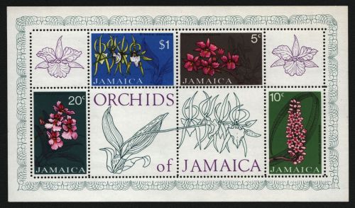 Jamaika 1973 - Mi-Nr. Block 5 ** - MNH - Orchideen / Orchids