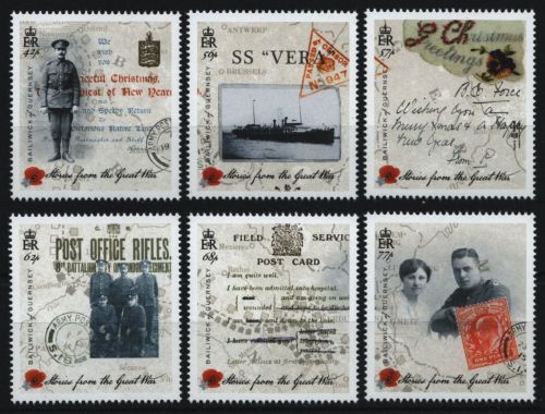 Guernsey 2015 - Mi-Nr. 1547-1552 ** - MNH - Erster Weltkrieg / World War I