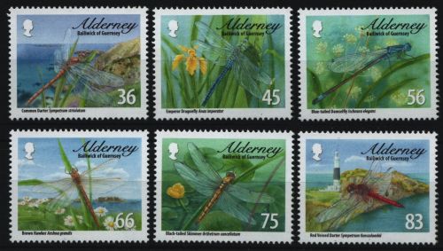 Alderney 2010 - Mi-Nr. 369-374 ** - MNH - Libellen / Dragonflies