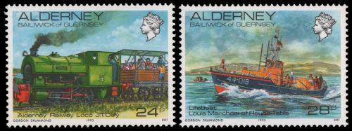 Alderney 1993 - Mi-Nr. 59-60 ** - MNH - Transport
