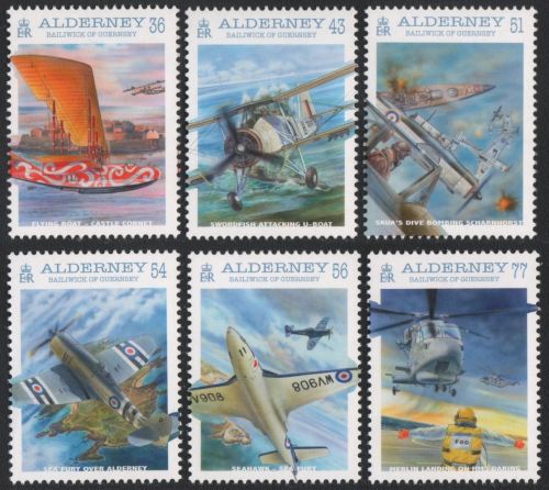 Alderney 2009 - Mi-Nr. 357-362 ** - MNH - Flugzeuge / Airplanes